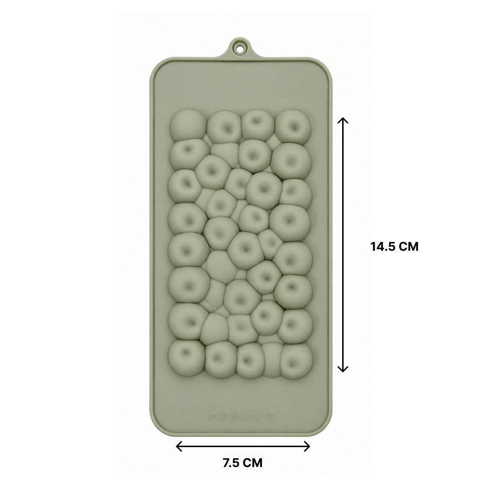 CM276 Bubble Chocolate Bar Silicone Mold | Pebble Texture Chocolate Mold