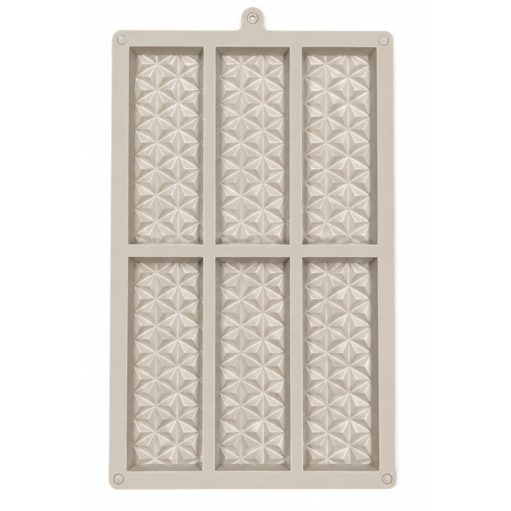 Silicone Geometric Chocolate Bar Mold – 6-Cavity Dessert Mold | CM208