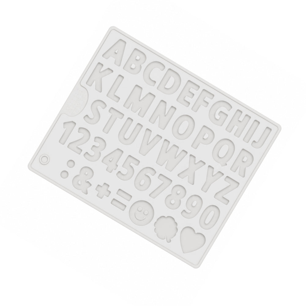 CM279 Alphabet & Number Silicone Mold | Letter, Number & Symbol Chocolate Mold | MOQ 20 Pieces