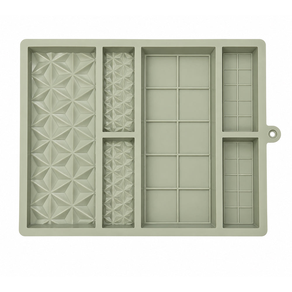 CM270 6-in-1 Chocolate Bar Silicone Mold Set | Assorted Chocolate Bar Mold