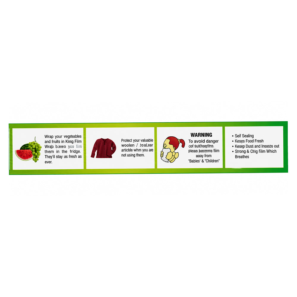 BT309 Premium Cling Wrap Film Roll for Food Storage & Freshness