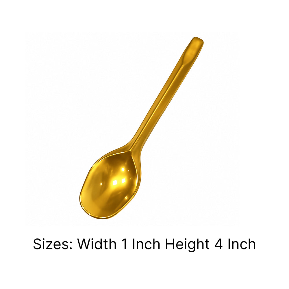 BPP019 Premium Gold Plastic Disposable Spoons Pack of 100