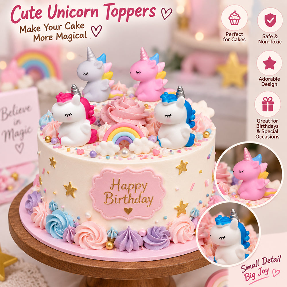 CTT031 Soft Plastic Unicorn Squishy Toy for Kids | Cute Squeeze Unicorn Toy