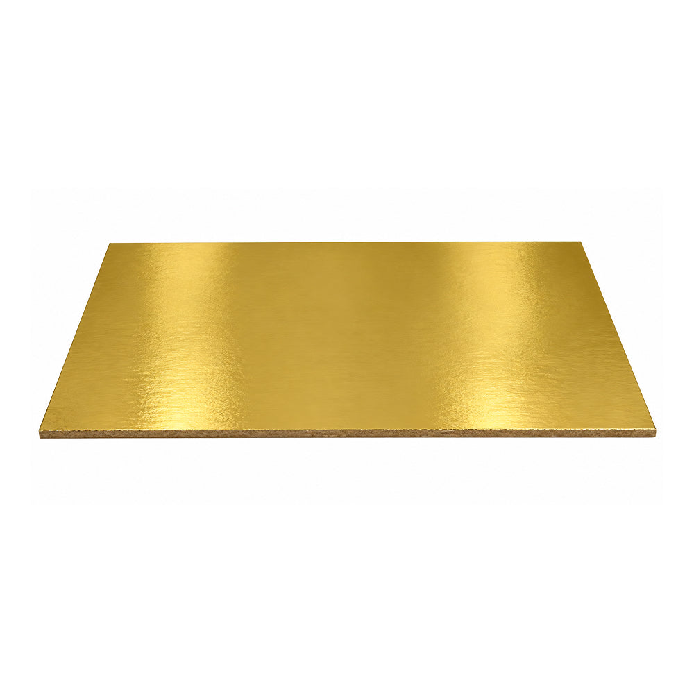 BT311 Square Cake Base – Heavy Premium Cardboard Cake Board with Gold Finish, 8x8, 10x10 & 12x12 Inch