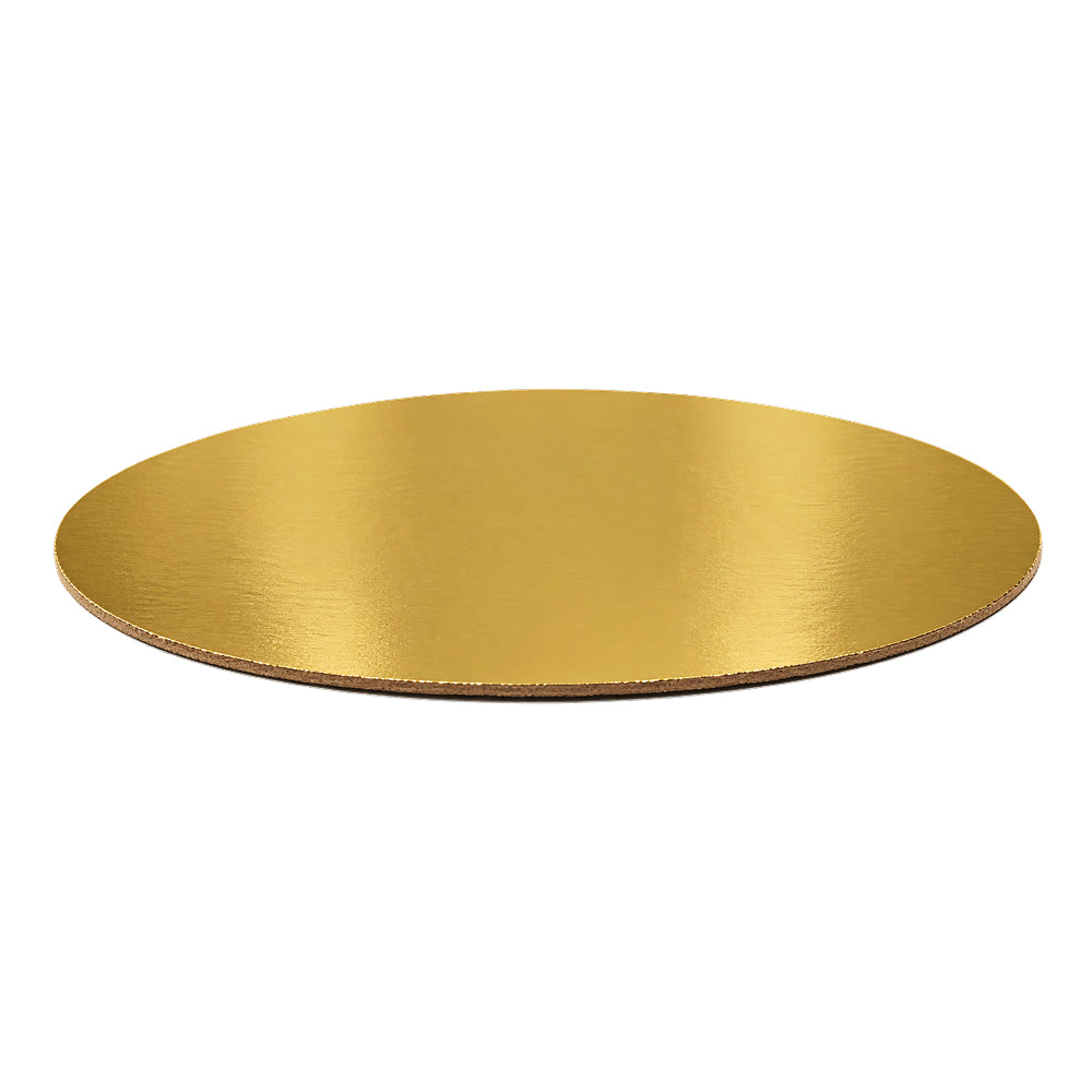 BT310 Round Cake Base – Heavy Premium Cardboard Cake Board, Gold Finish, 6/8/10/12 Inch Sizes