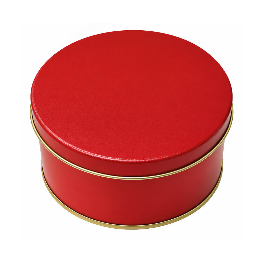CL083 Matte Round Metal Gift Tin Box with Lid – 4 PCS Bundle Pack (4 x 2.5 Inch)