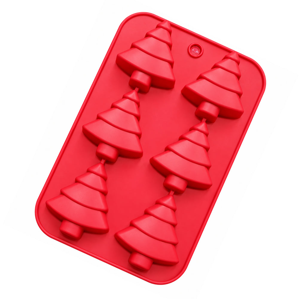 CM288 Christmas Tree 6 Cavity Silicone Chocolate & Cake Mould