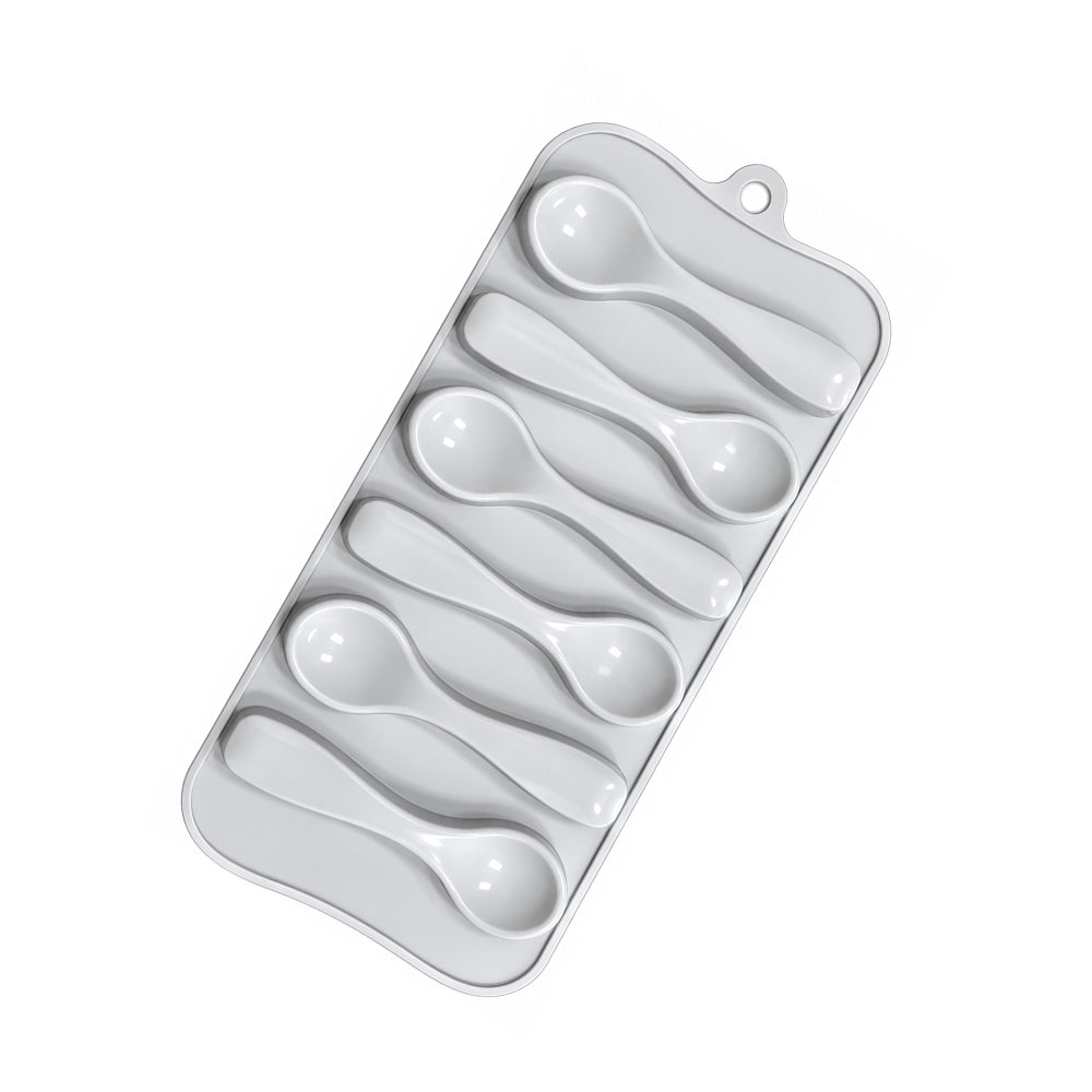 CM286 6 Cavity Spoon Shape Silicone Chocolate Mould