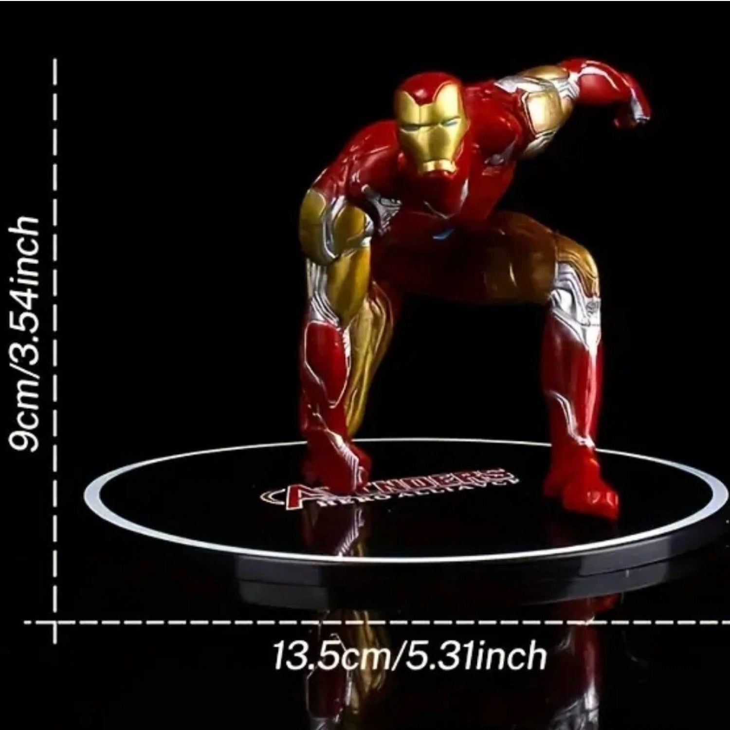 Iron Man Superhero Cake Topper – Avengers Action Figure Decoration | PVC | CTT049B
