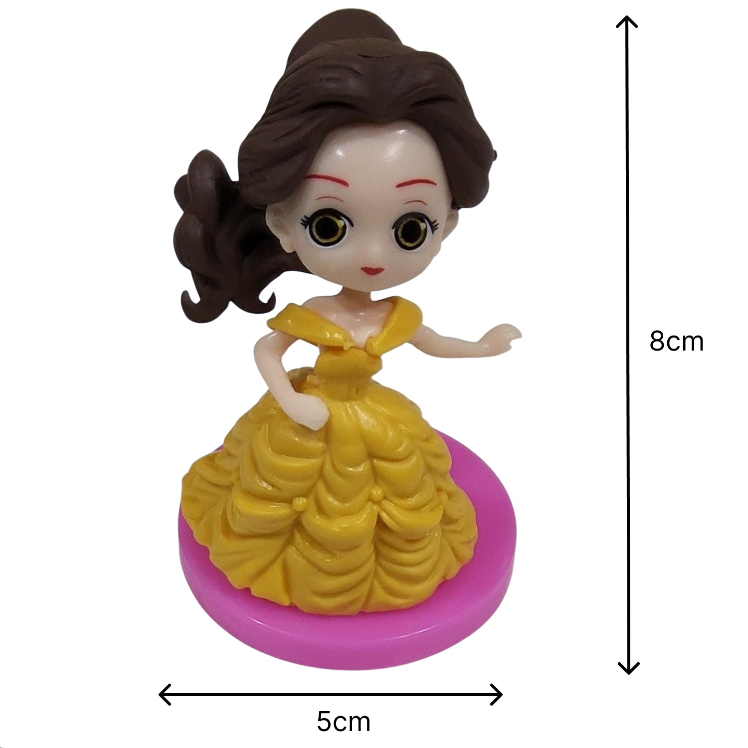 Princess Cartoon Cake Topper Set – Fairy Tale Princess Decorations | PVC | CTT048A