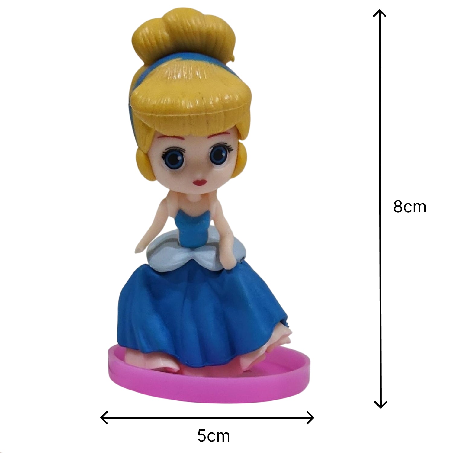 Princess Cartoon Cake Topper Set – Fairy Tale Princess Decorations | PVC | CTT048A