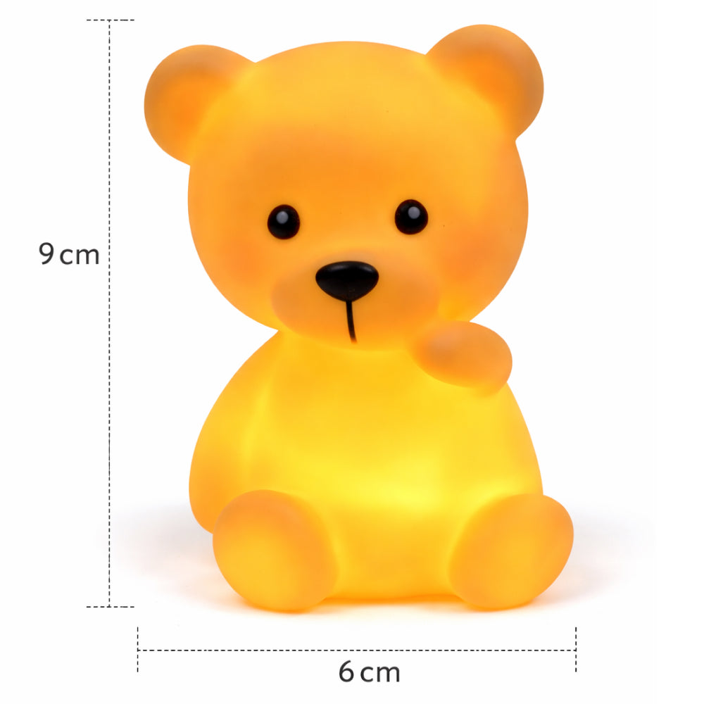 Cute Teddy LED Cake Topper Light – Golden Glow Bear Decoration | CTT065