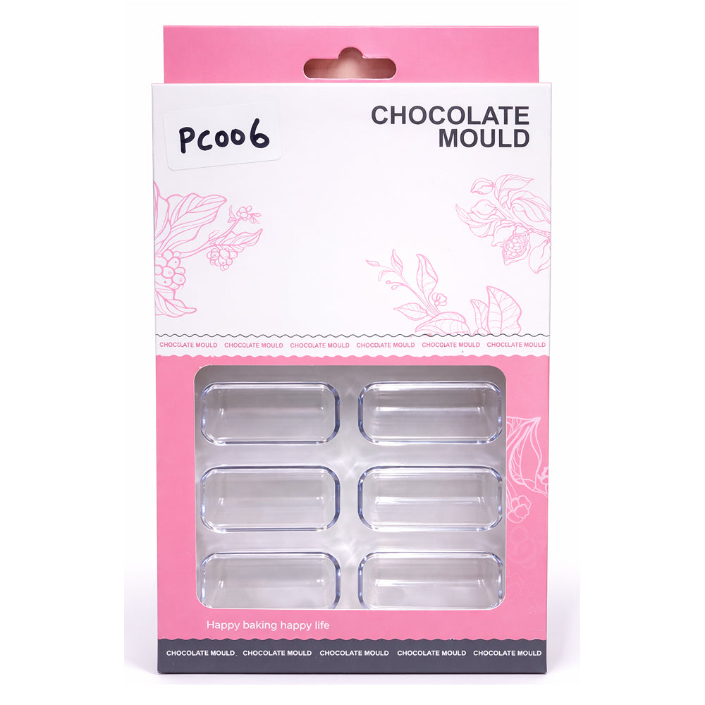 Rectangle Shape Chocolate Mold – Clear Polycarbonate Candy Mold | PC006