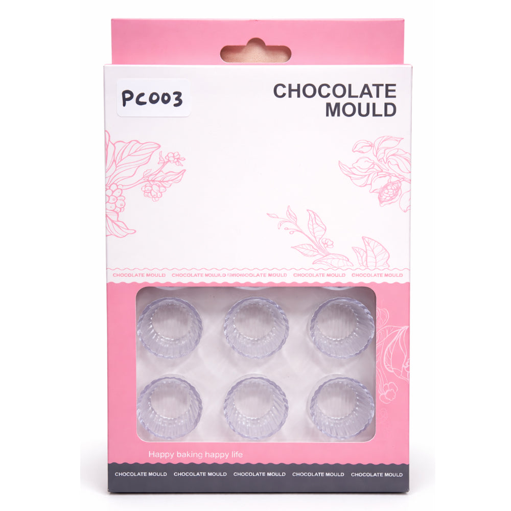 Deep Muffin Cup Polycarbonate Chocolate Mold – Round Cup Design | PC003