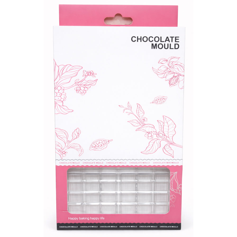 Mini Square Chocolate Mold – Clear Polycarbonate Candy Mold | PC012