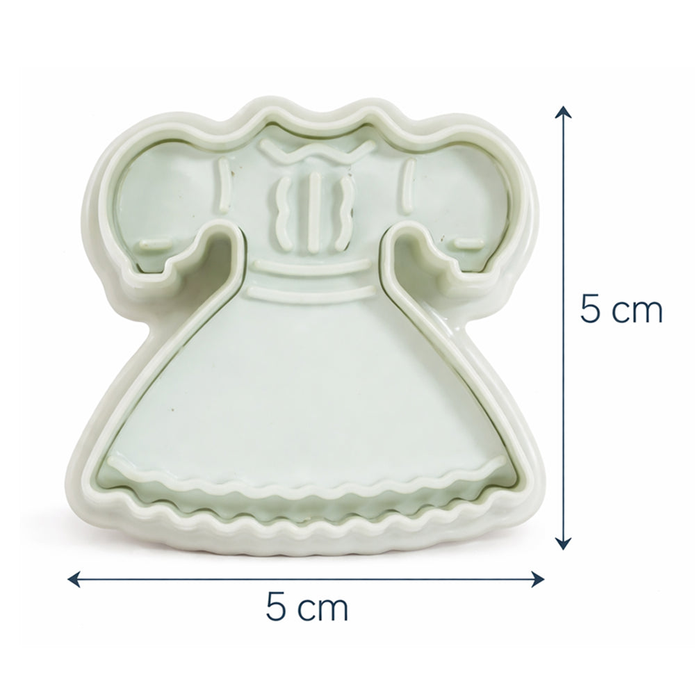 Princess Theme Fondant Plunger Cutter Set – Dress, Shoe & Bag Shapes | CT174