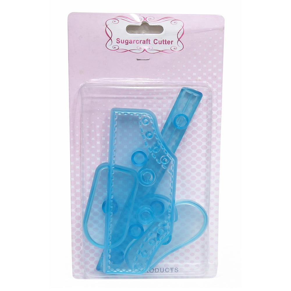 Blue Shoe cutter in packaging with 'Sugarcraft Cutter' branding.