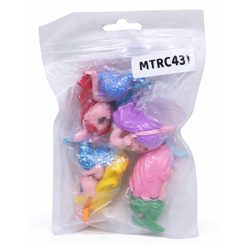 Cute Mermaid Cake Topper Figurines – Sleeping & Sitting Mermaid Set | MTRC431