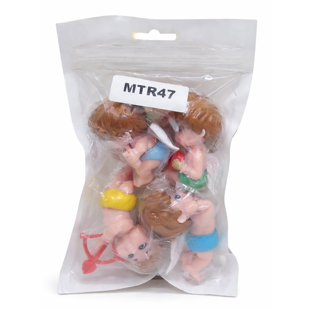 Cute Baby Angel Cake Topper Figurines – Love Theme Set | MTRC47