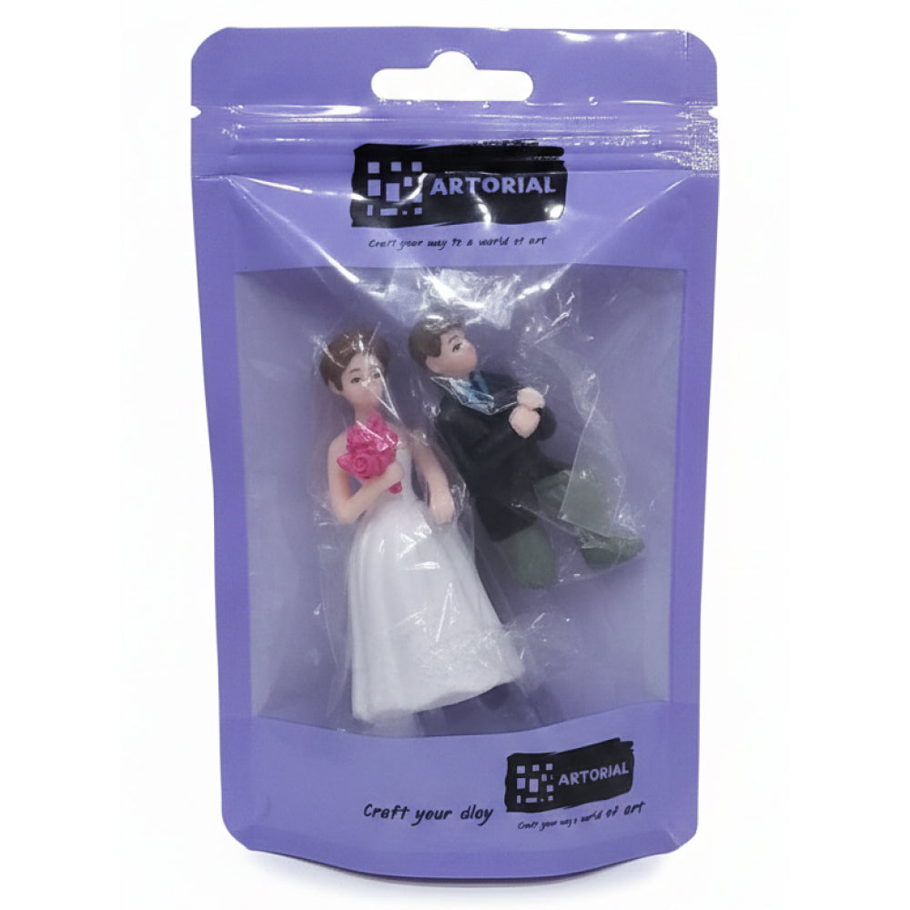 Romantic Proposal Couple Cake Topper Figurines – Kneeling Groom & Bride Set | MTRC345