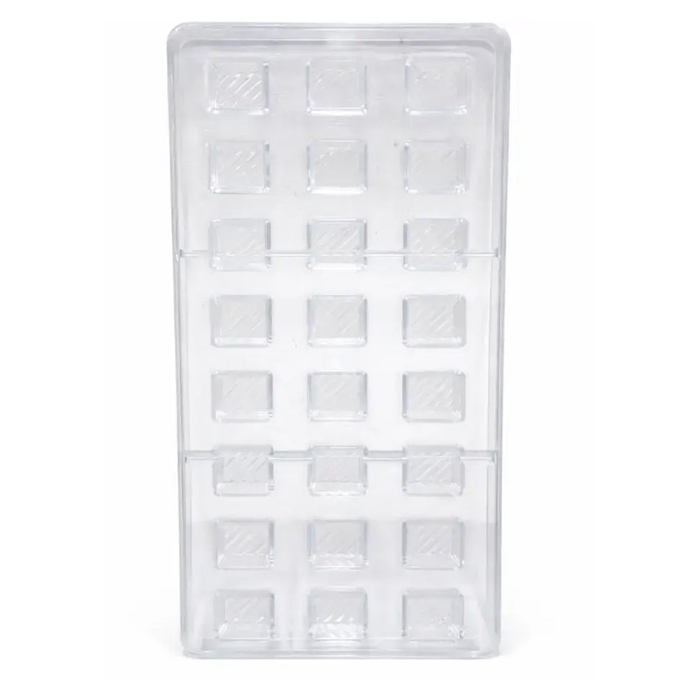 Polycarbonate mold tray on a white background