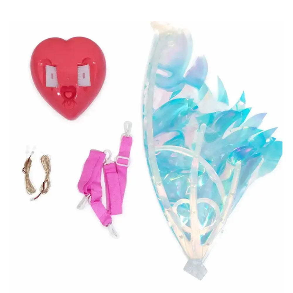 Butterfly toy with accessories on a white background