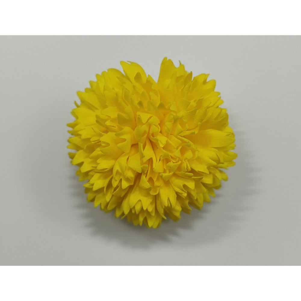 Yellow flower on a gray background