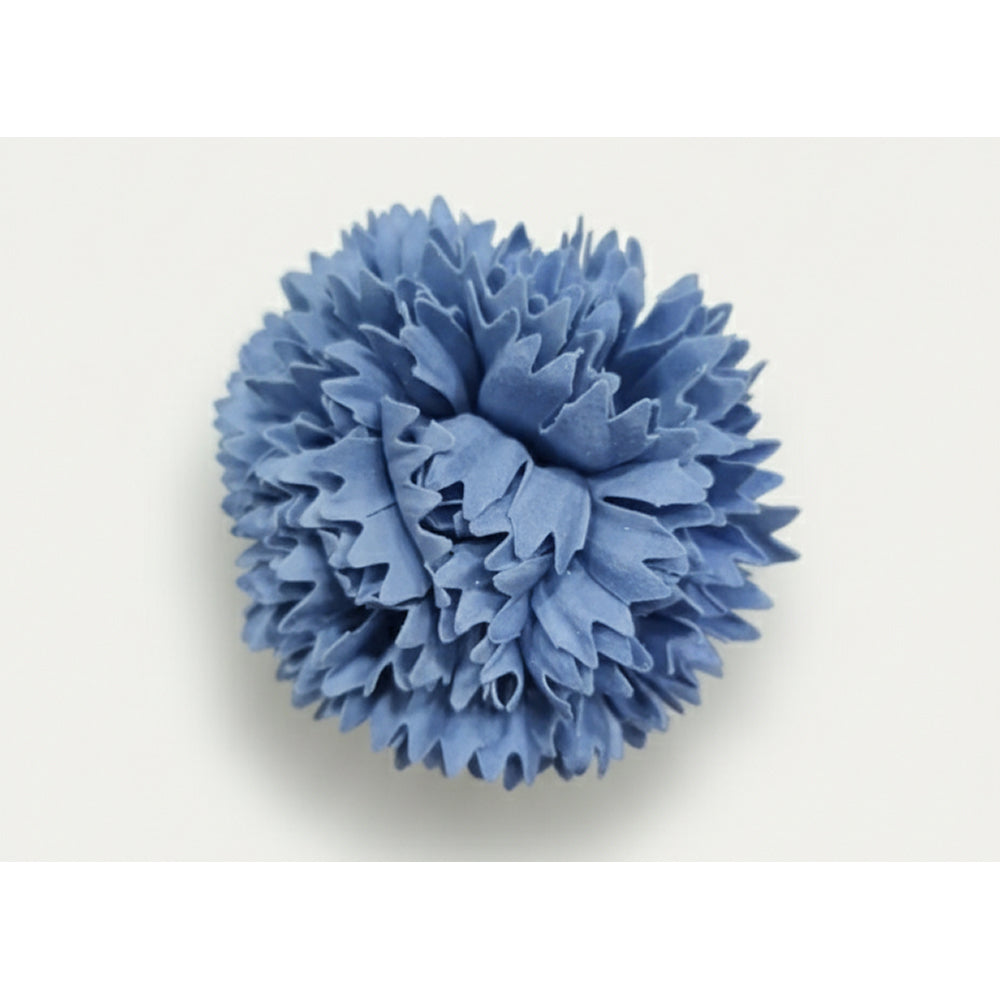 Blue textured ball on a white background