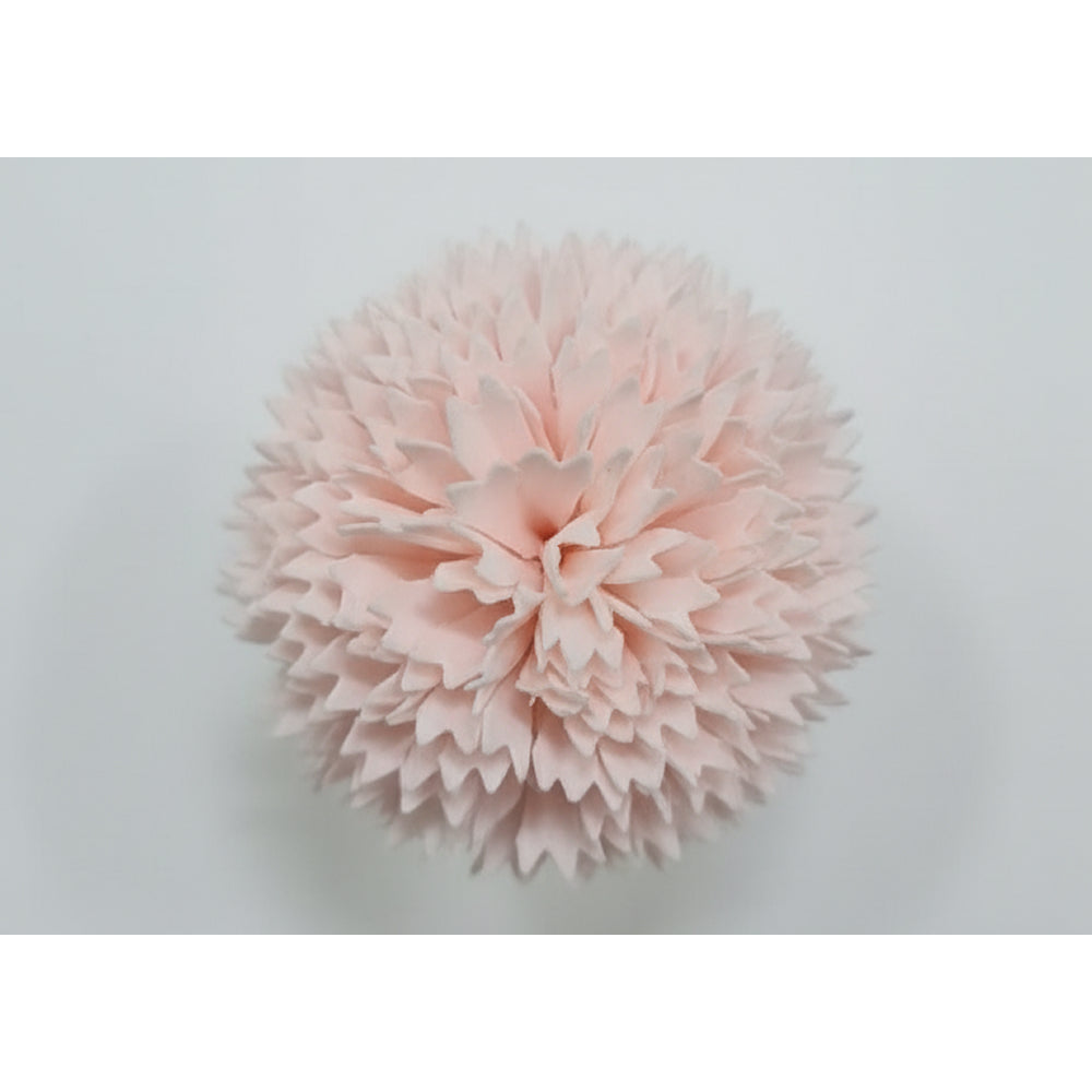 Pink flower on a light gray background