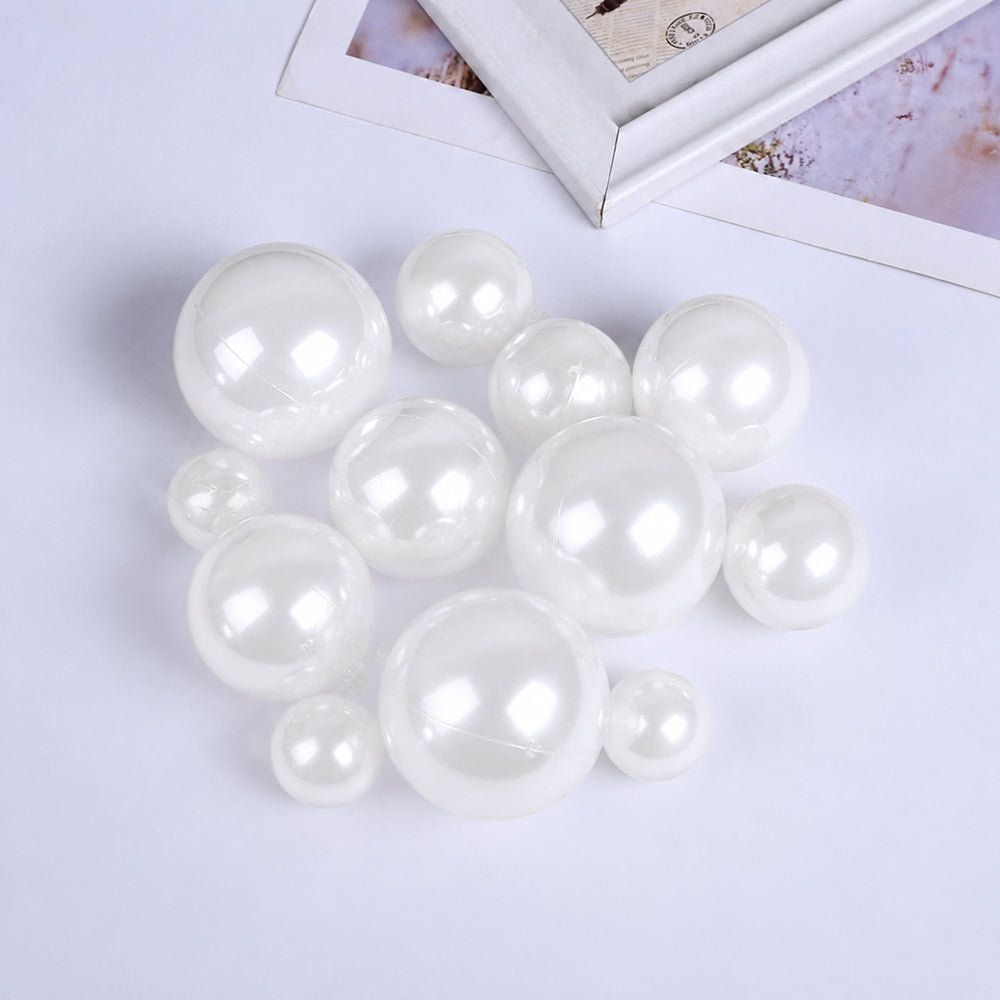 Transparent & White Crystal Faux Ball Cake Topper 12pcs pack TPR121