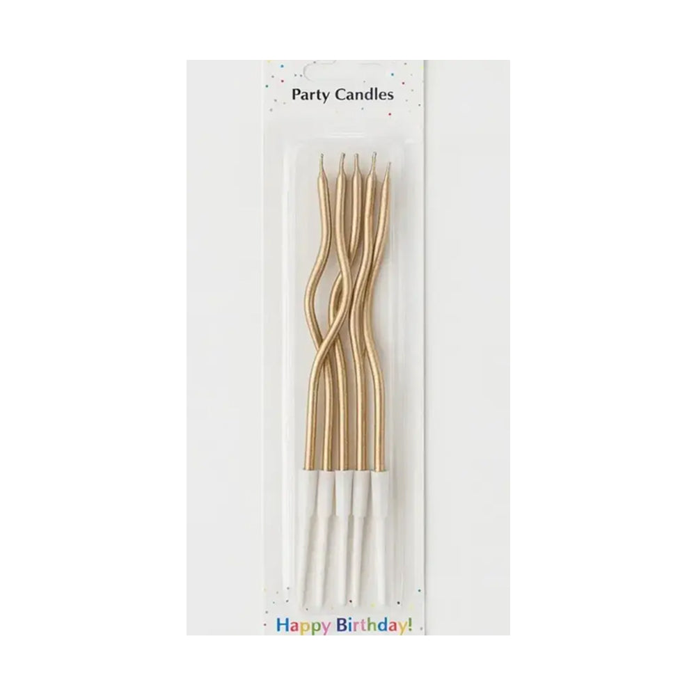 Multicolor Twisted Birthday Candles – Party Cake Decoration CD004