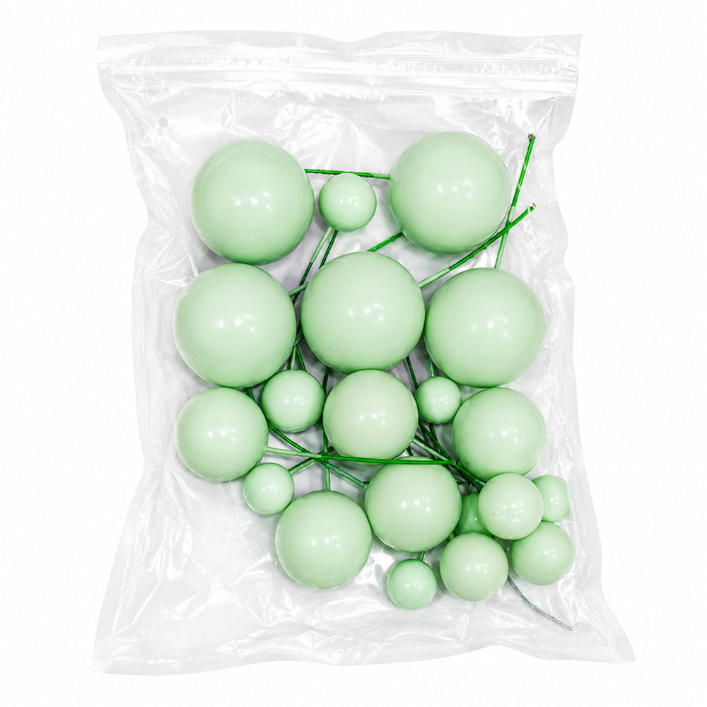 Shining Faux Ball Toppers for Cake Decoration TPR071