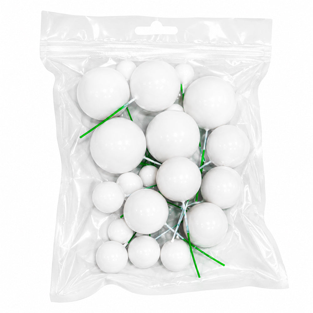 Shining Faux Ball Toppers for Cake Decoration TPR071