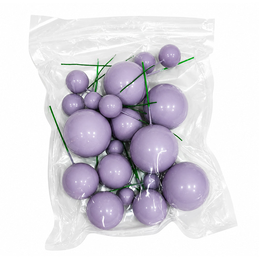 Shining Faux Ball Toppers for Cake Decoration TPR071