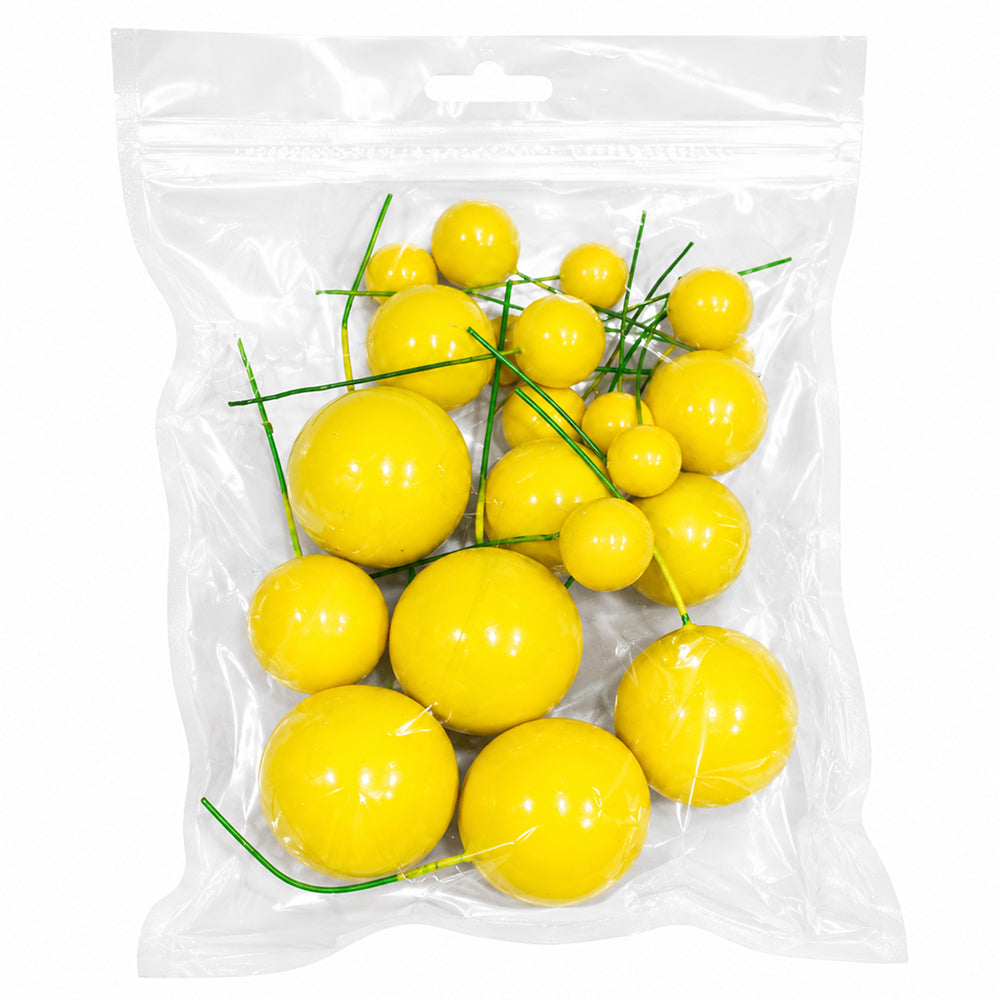 Shining Faux Ball Toppers for Cake Decoration TPR071