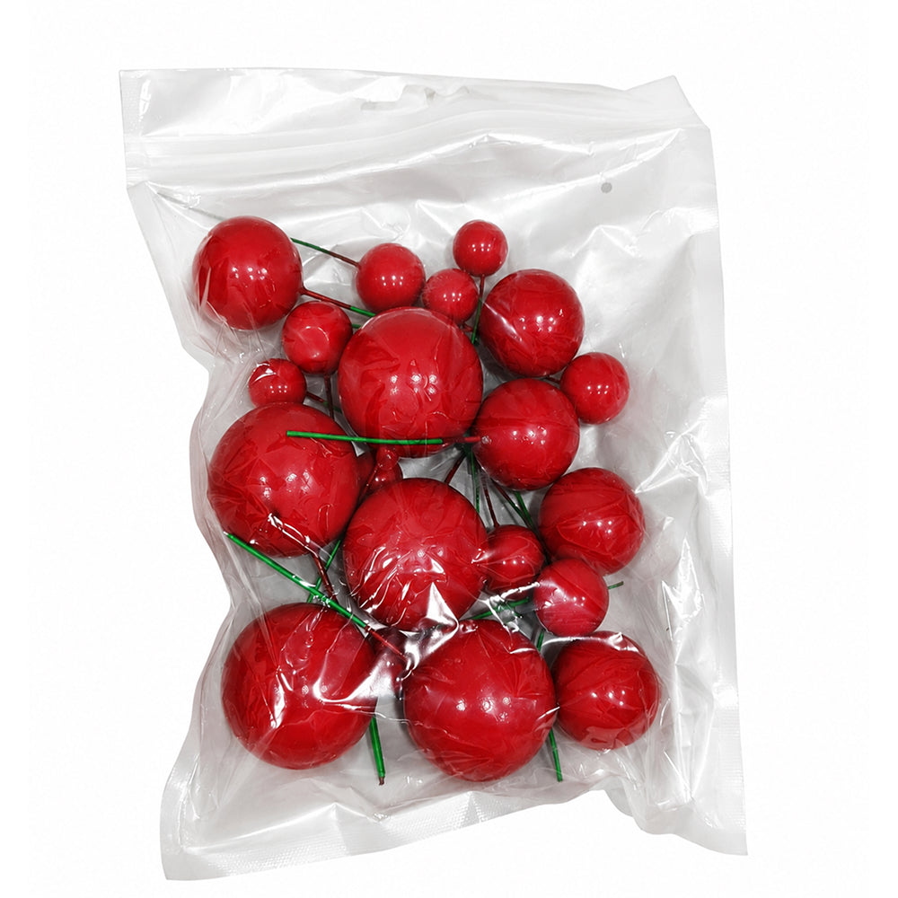 Shining Faux Ball Toppers for Cake Decoration TPR071