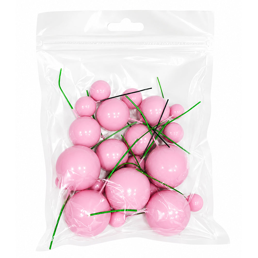 Shining Faux Ball Toppers for Cake Decoration TPR071