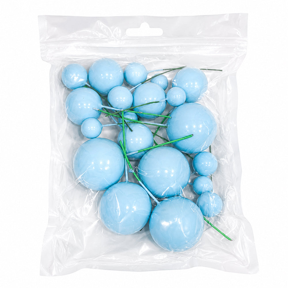 Shining Faux Ball Toppers for Cake Decoration TPR071