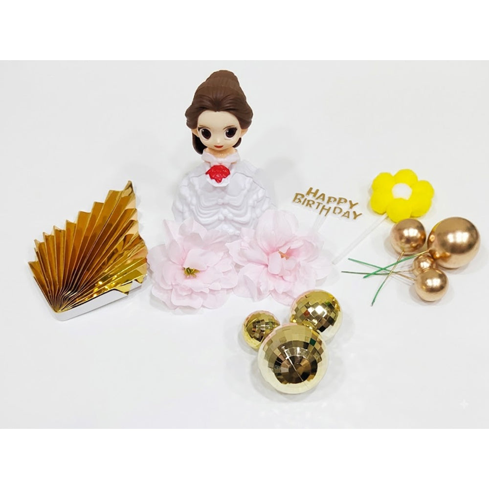 TPR240 Birthday Cake Topper Decoration Kit for Kids | Cartoon & Princess Cake Decor Set