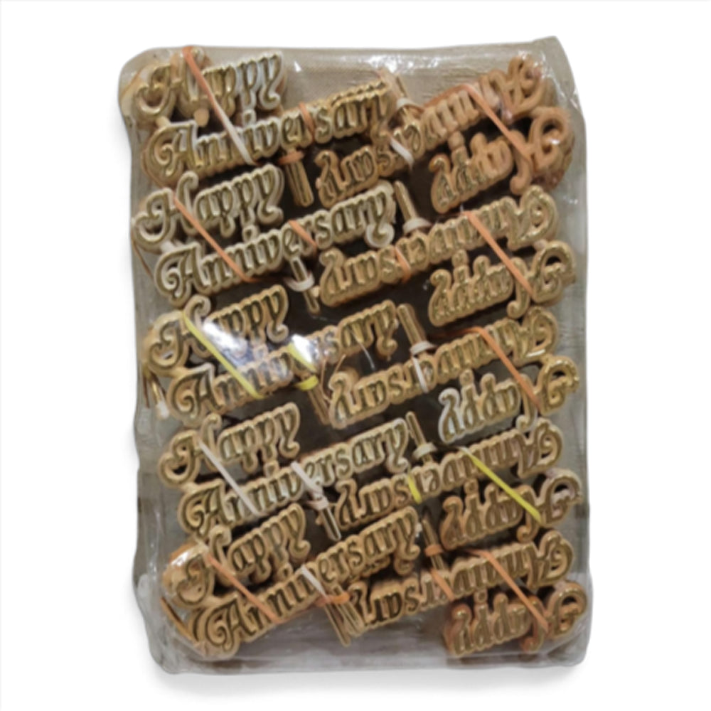 TPR025 Acrylic Happy Anniversary Cake Topper – Pack of 100 Pcs