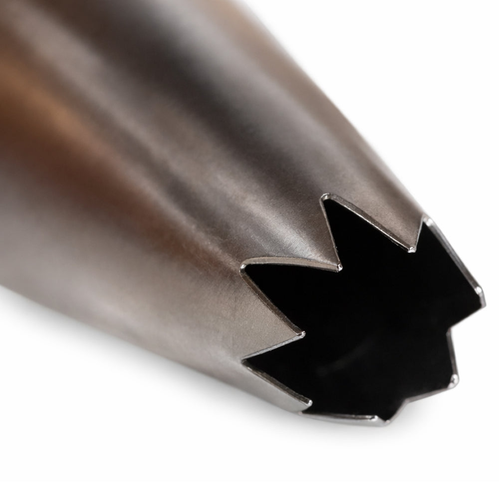 Steel nozzle on a white background