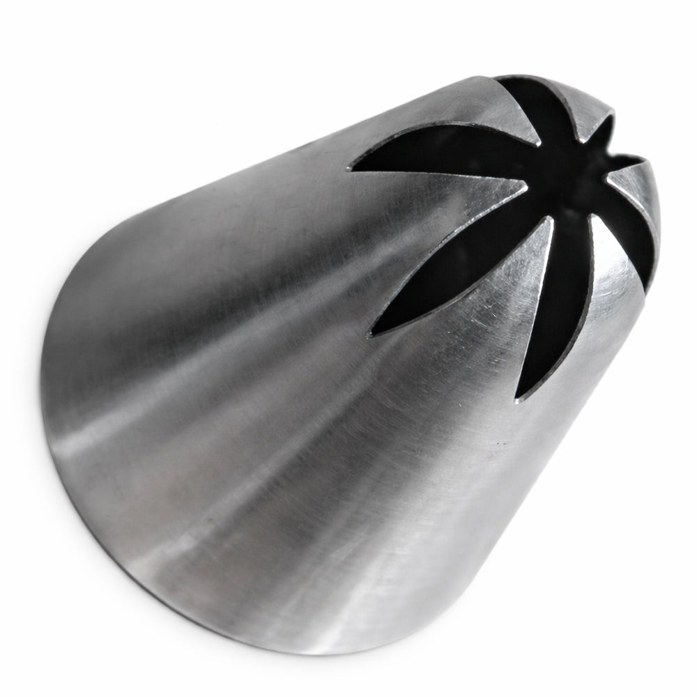 Steel nozzle on a white background