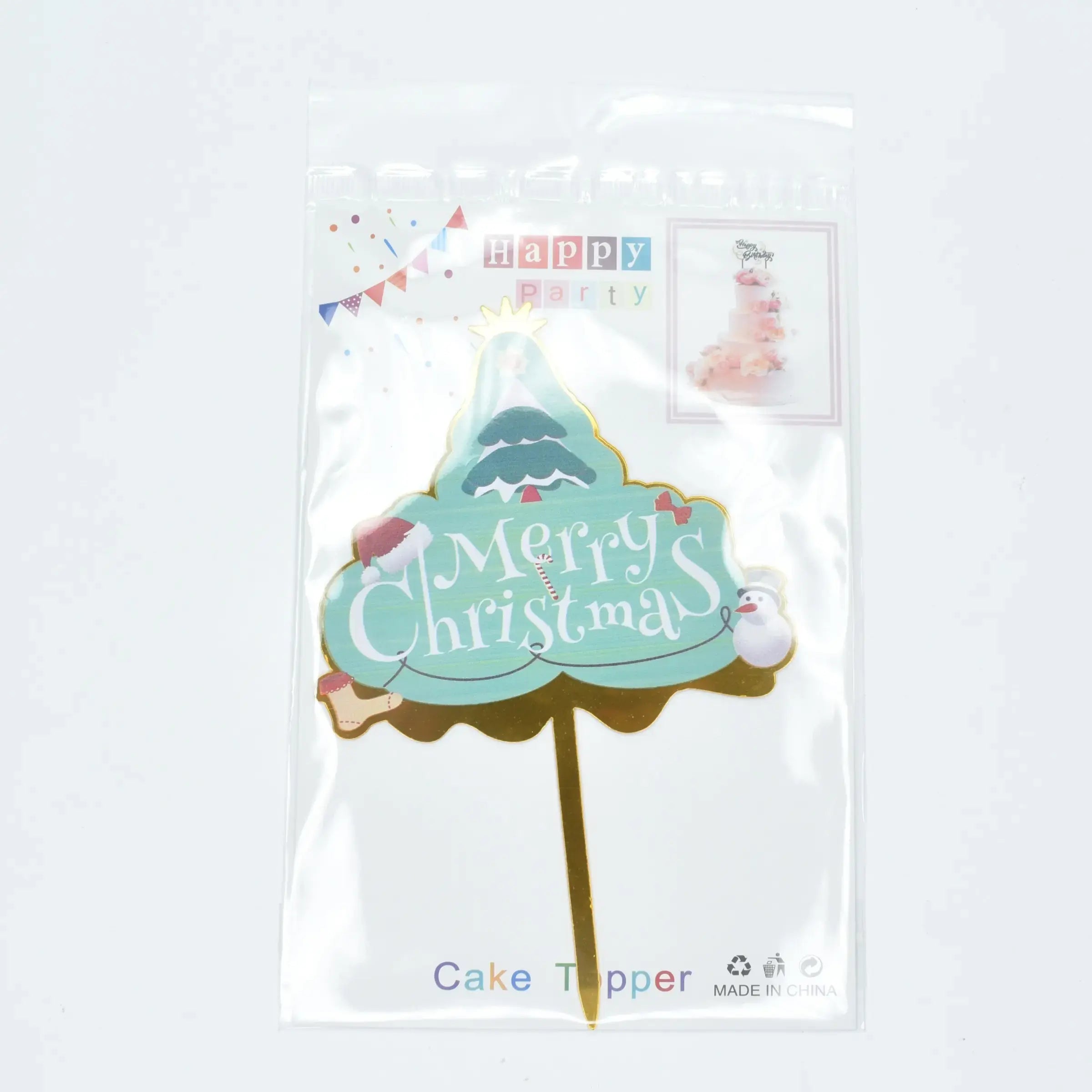 Christmas Themed Cake Topper Design 7  TPR174