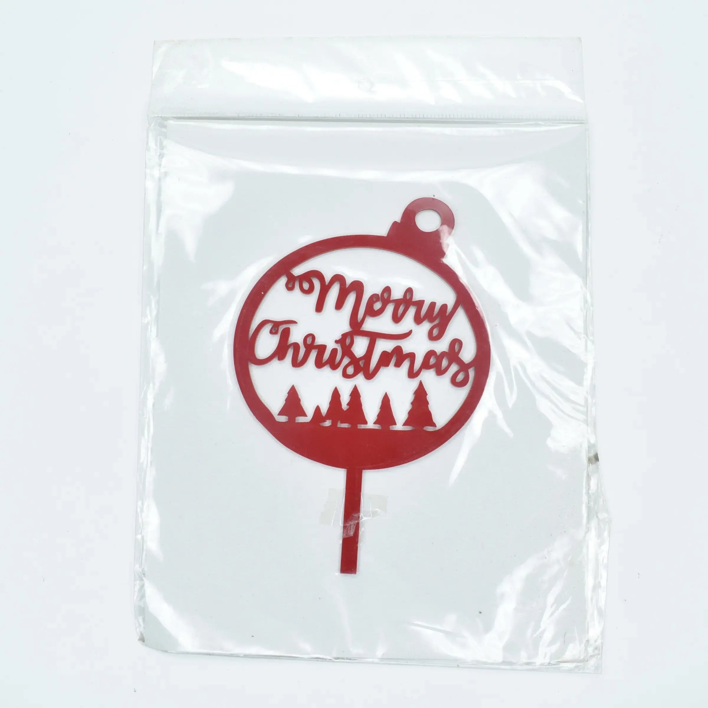 Christmas Themed Textual Cake Topper Design 3 TPR188