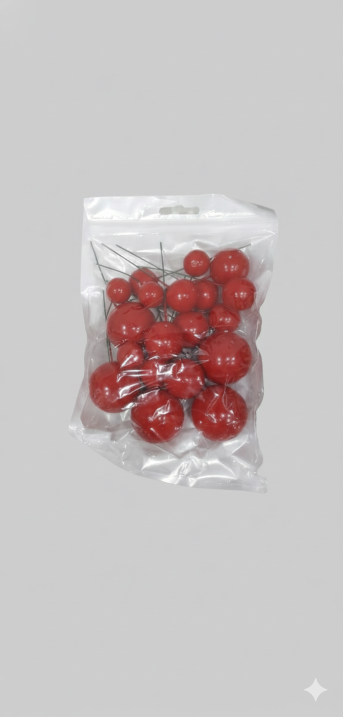 Shining Faux Ball Toppers for Cake Decoration TPR071