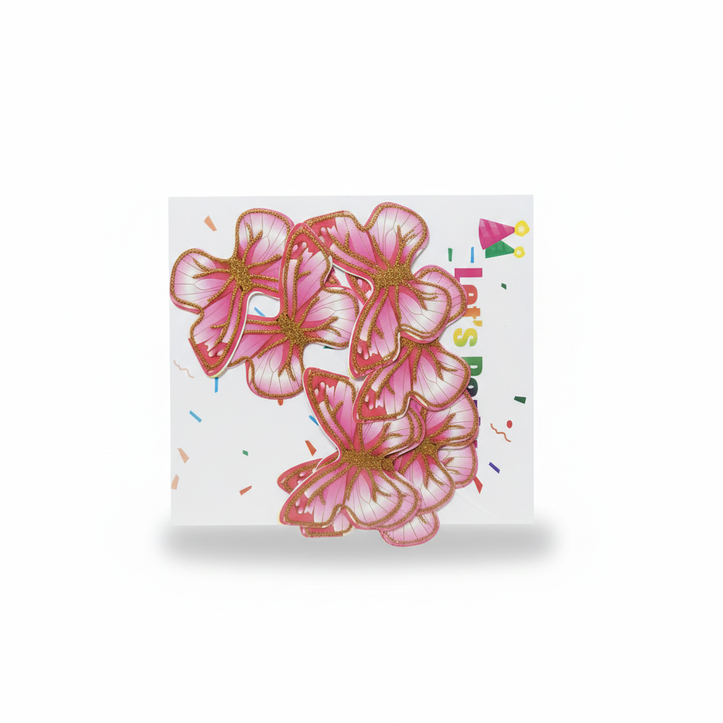 Cake Decoration: TPR233 3D Glitter Butterfly Toppers