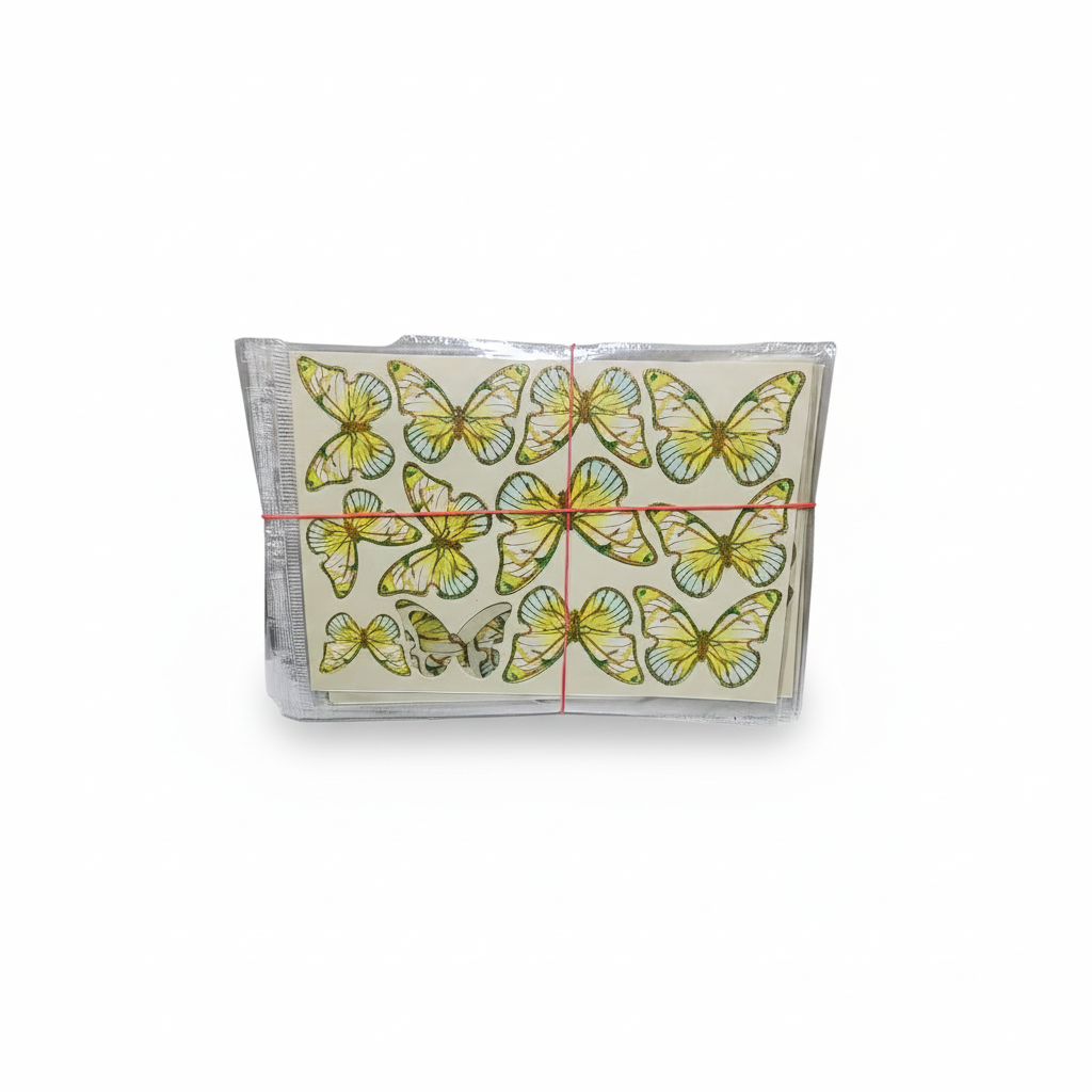 Cake Decoration: TPR234 3D Glitter Butterfly Decal/Stickers