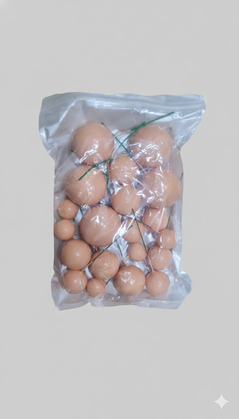 Shining Faux Ball Toppers for Cake Decoration TPR071