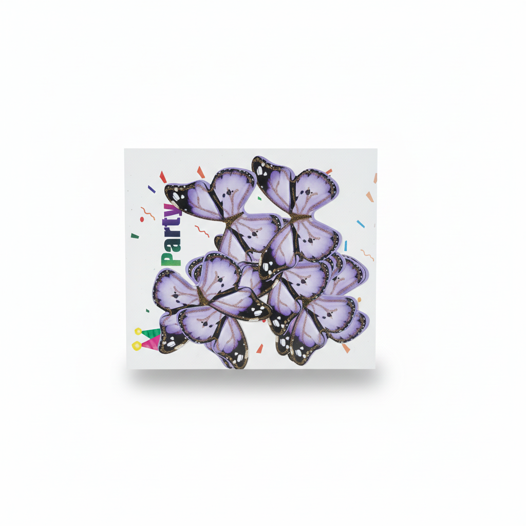 Cake Decoration: TPR233 3D Glitter Butterfly Toppers