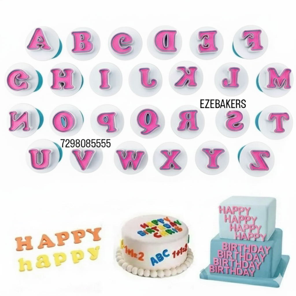 Uppercase Alphabet Plunger CT055